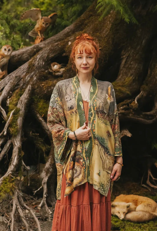 Matinee Duster in Woodland Wisdom