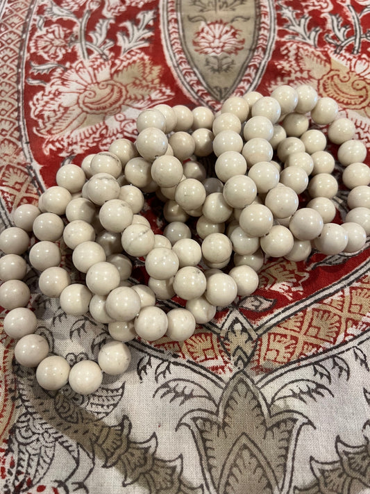 Stone Bracelet in Cream