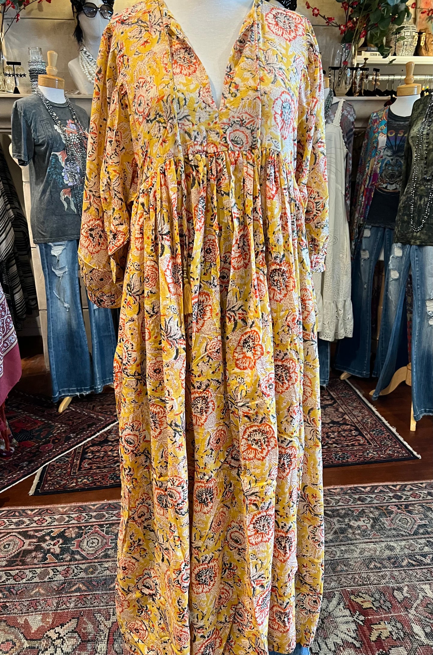 Easy Dress in Sunshine Flower