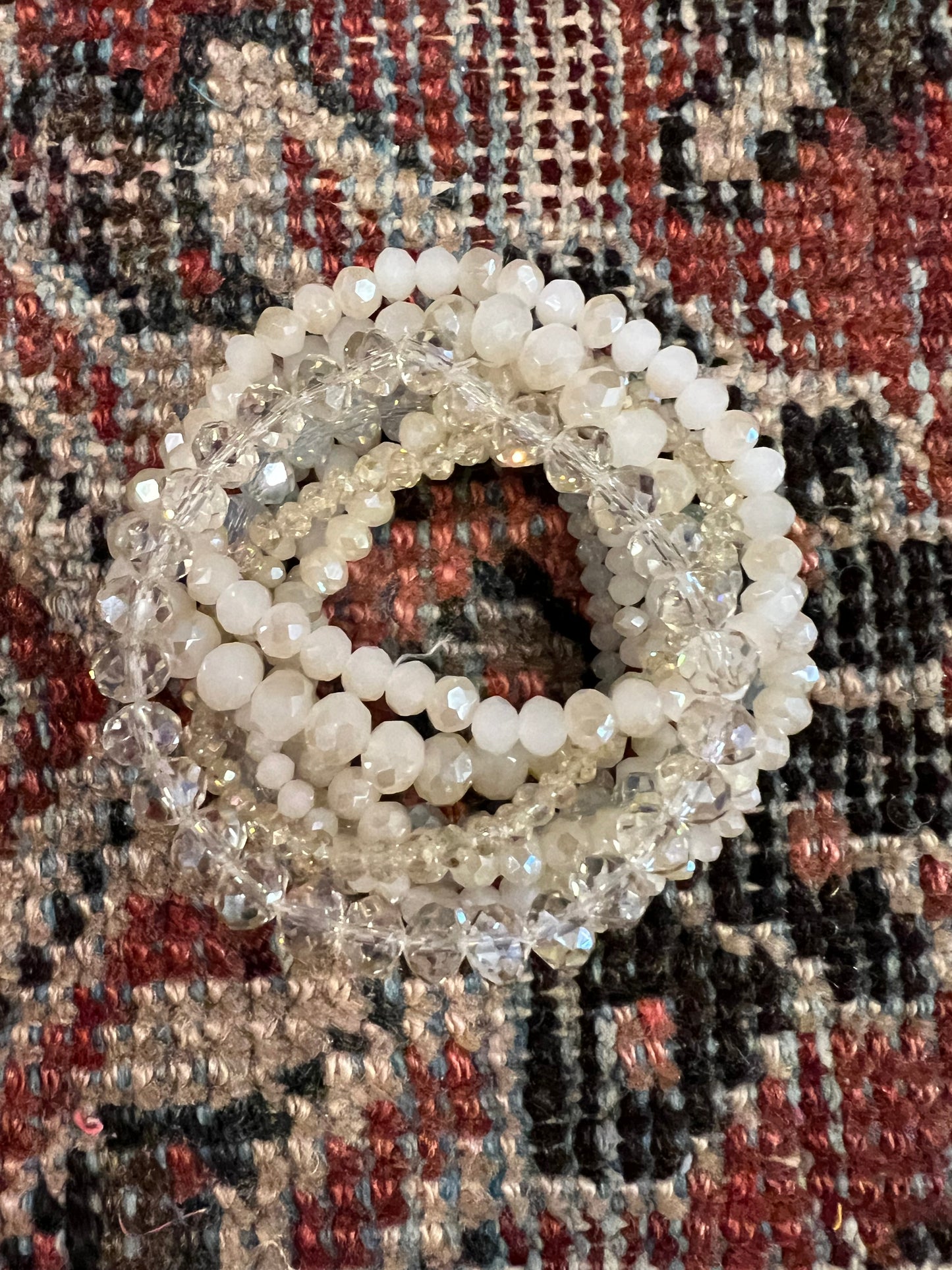 Stretch Bracelet Set in Oyster