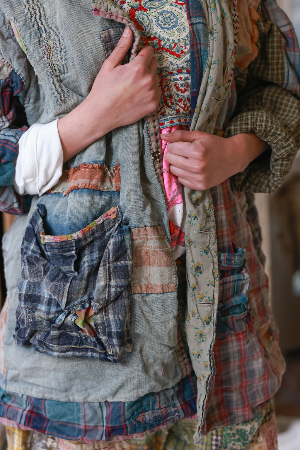 Magnolia Pearl European Cotton Patchwork Kathmandu Jacket