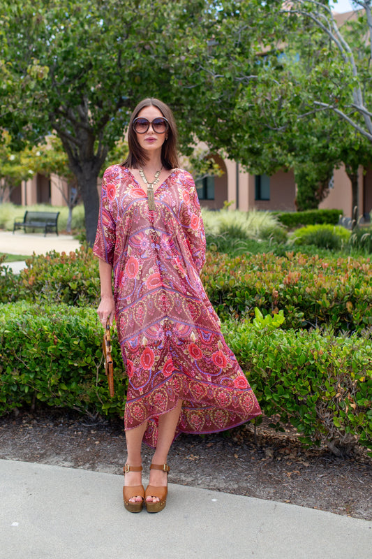 Lorraine Rose Paisley Caftan by JGrace
