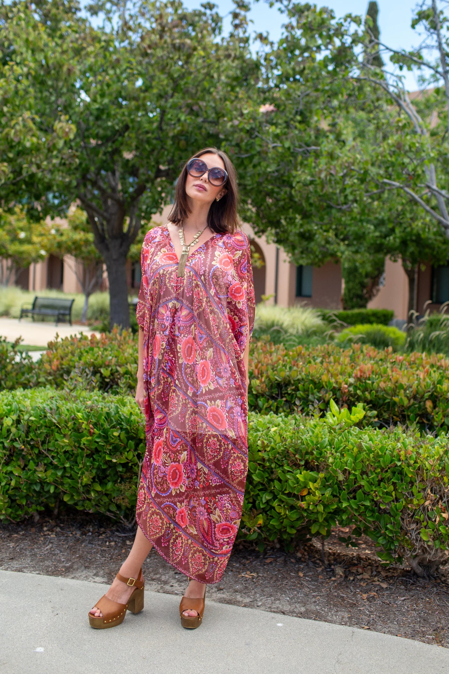 Lorraine Rose Paisley Caftan by JGrace
