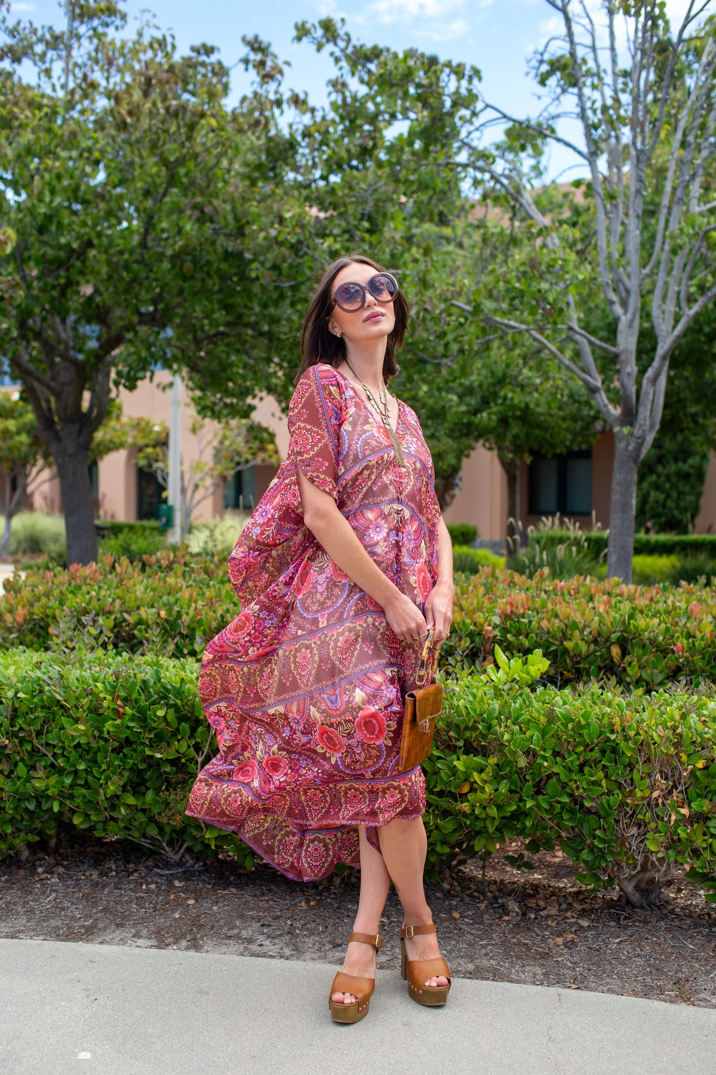 Lorraine Rose Paisley Caftan by JGrace
