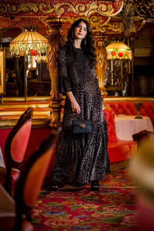 Pantera Ruffle Dress by Jennafer Grace