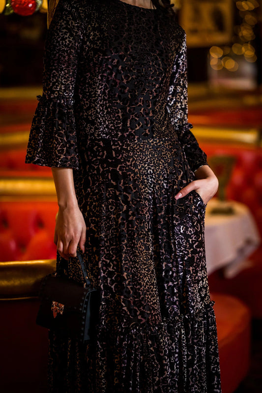 Pantera Ruffle Dress by Jennafer Grace