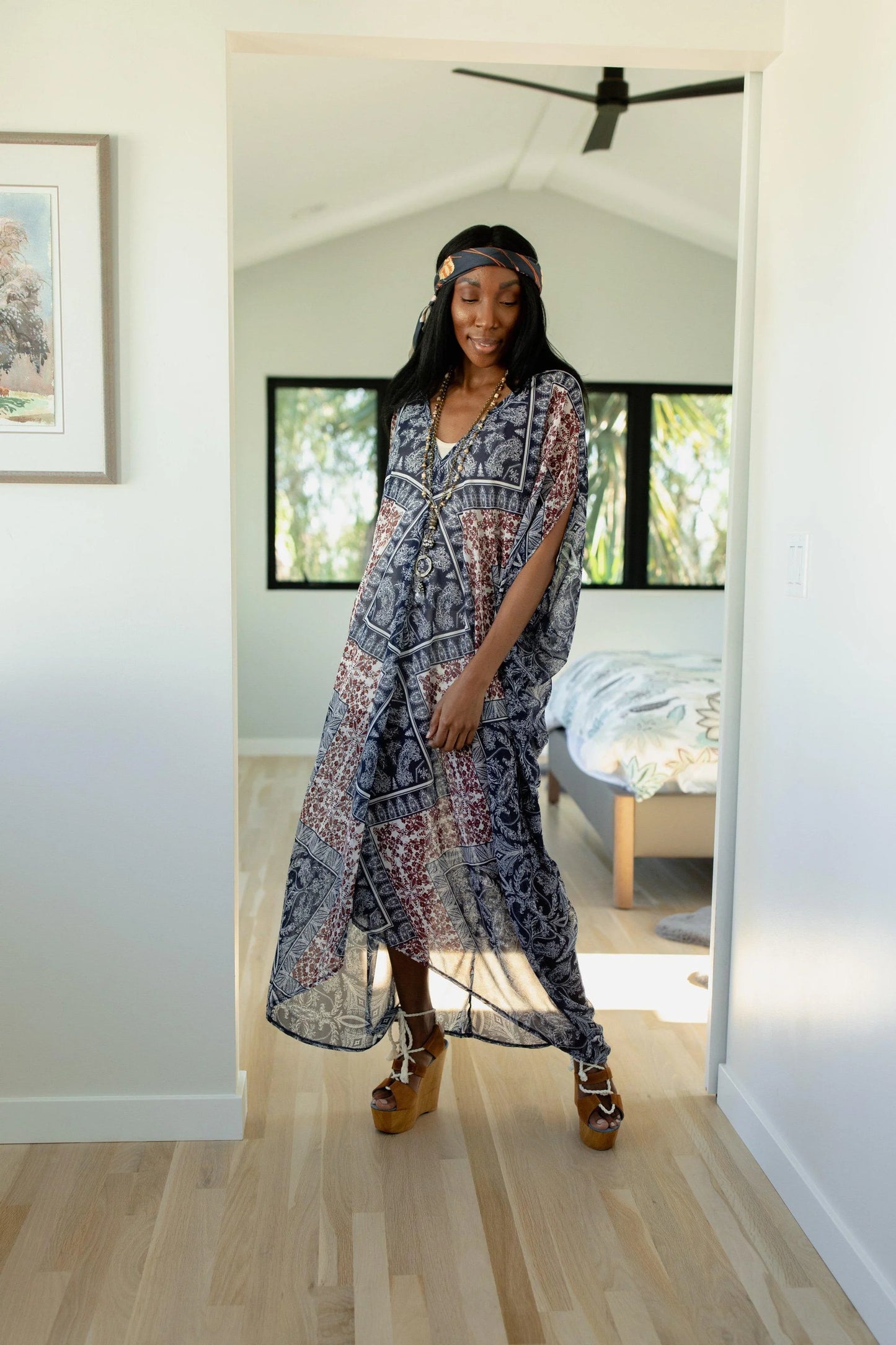 Petaluma Border Caftan by Jennafer Grace