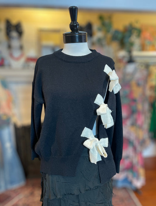 Blanc Bow Sweater