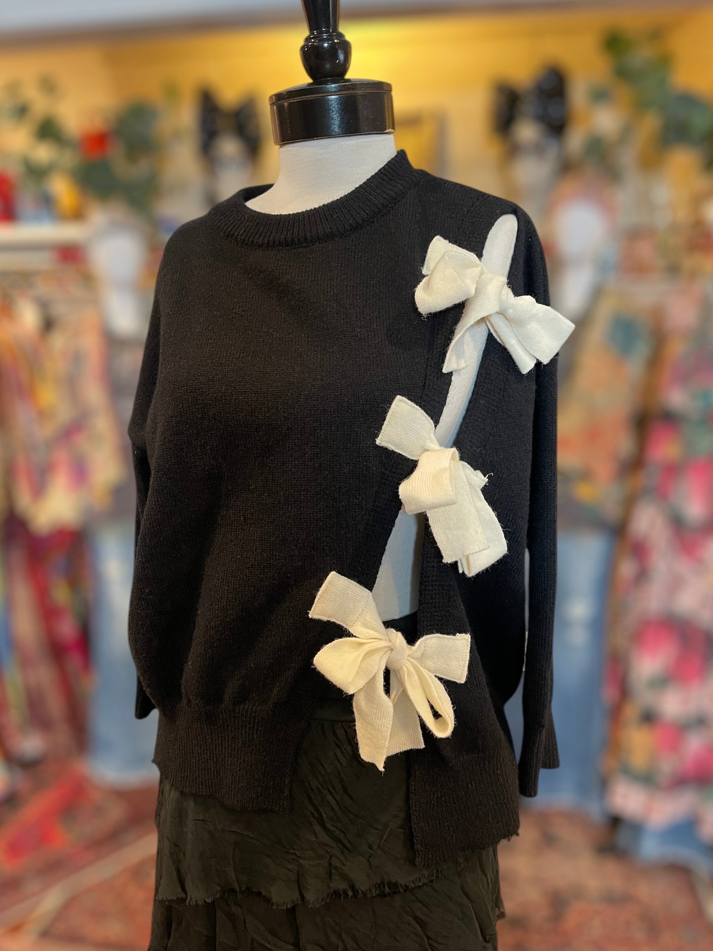 Blanc Bow Sweater