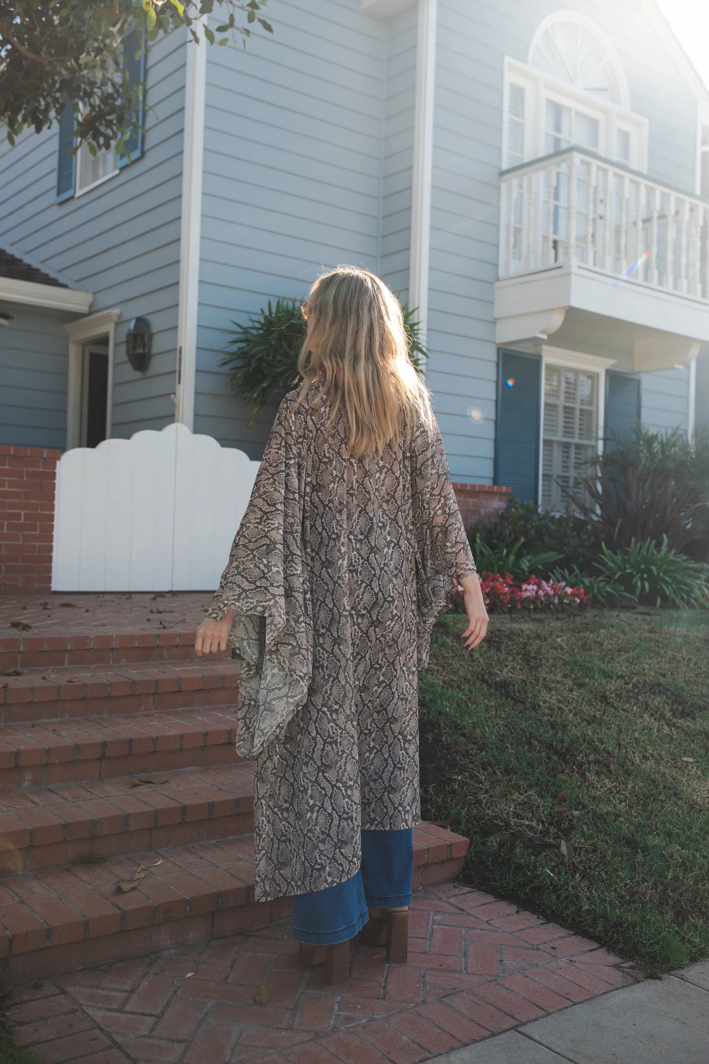 Pythonidae Shimmer Kimono by Jennafer Grace