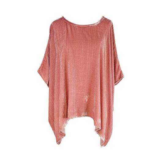 Rose Silk Velvet Scarf Top by Jennafer Grace