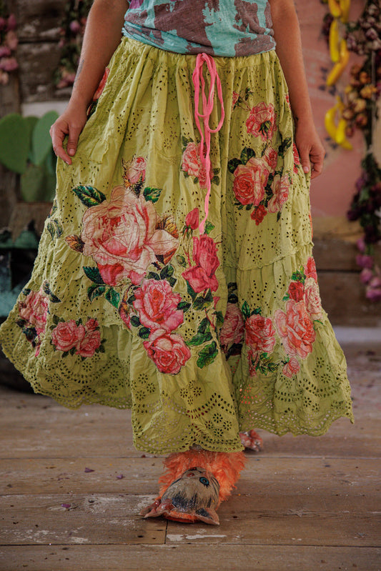 Eyelet Lala Skirt 249 in Yuzu by MPearl