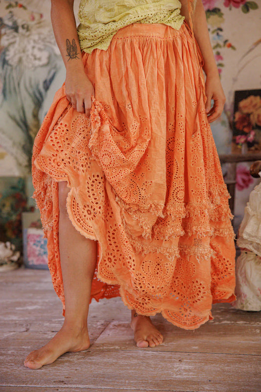Eyelet Skirt in Arancia 223 by MPearl