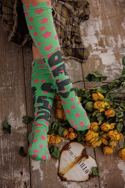 Star Over The Knee Socks 168 in Out Of This World