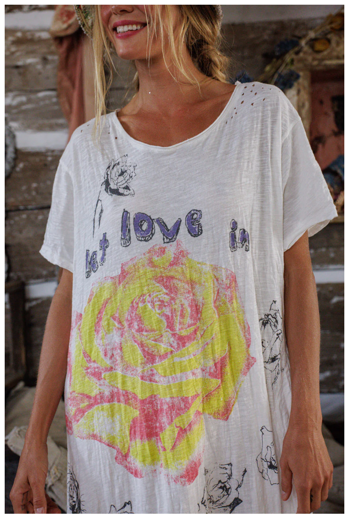 Let Love In Tee Dress 1474 True by Magnolia Pearl