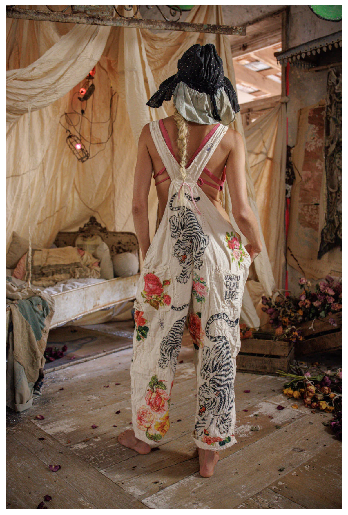 Birch Floral Love Overalls 176 Moon by Magnolia Pearl