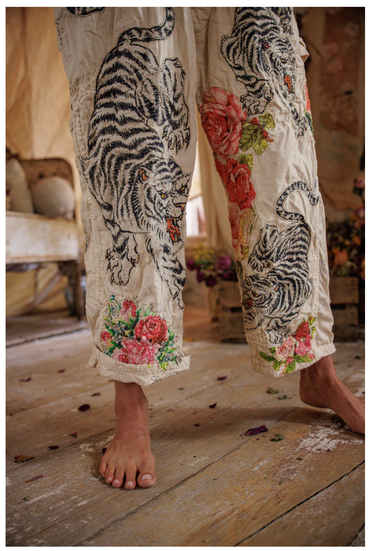 Birch Floral Love Overalls 176 Moon by Magnolia Pearl
