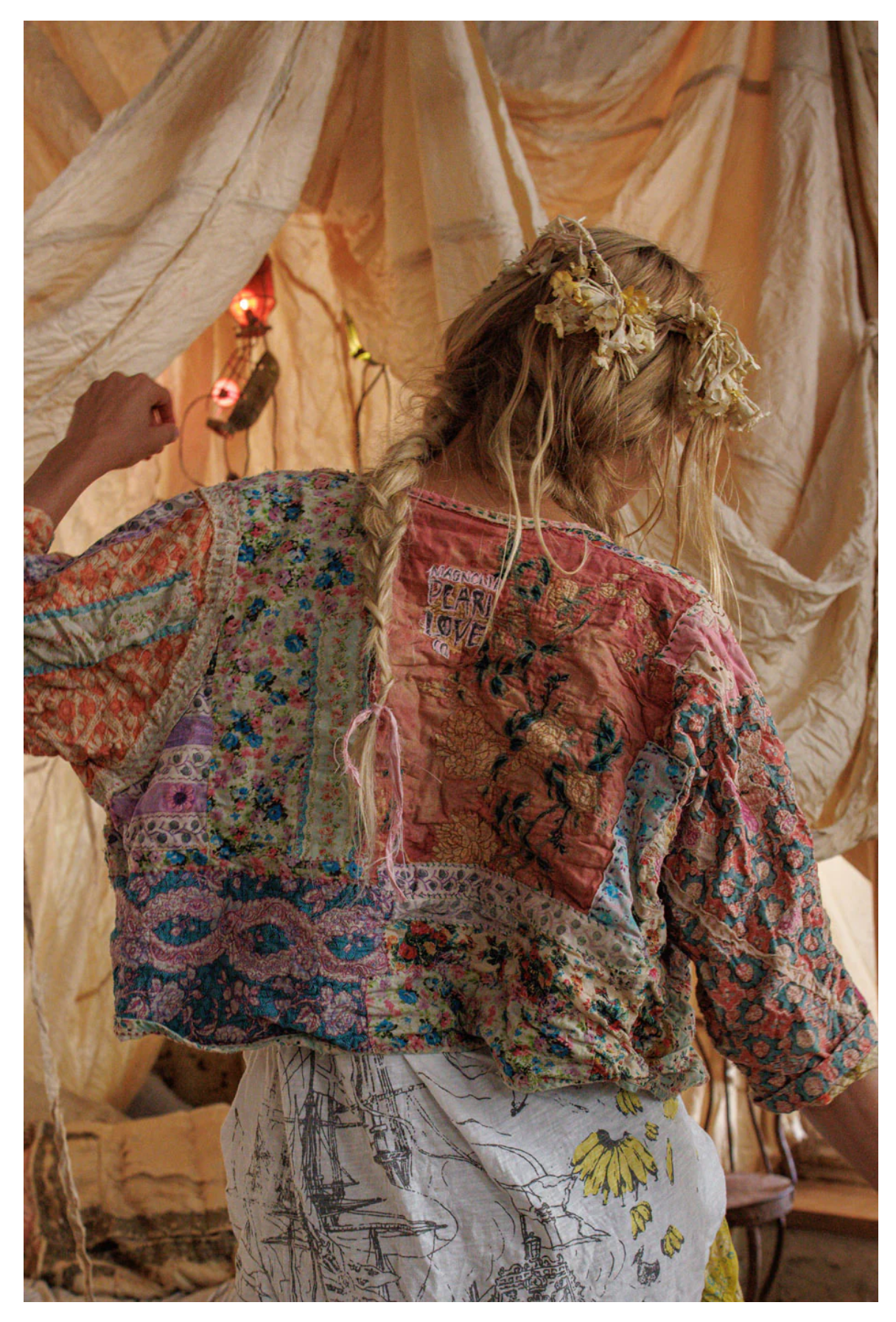 Kalamkari Andhra Jacket 1382 WNDRL by Magnolia Pearl