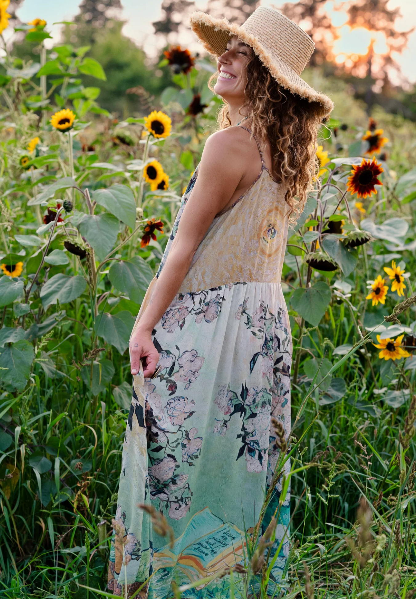 I Paint My Dream Boheme Slip Dress