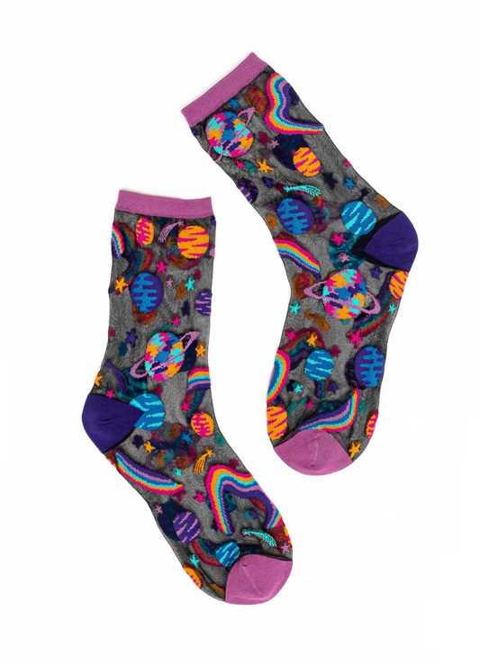 Planets Sheer Socks