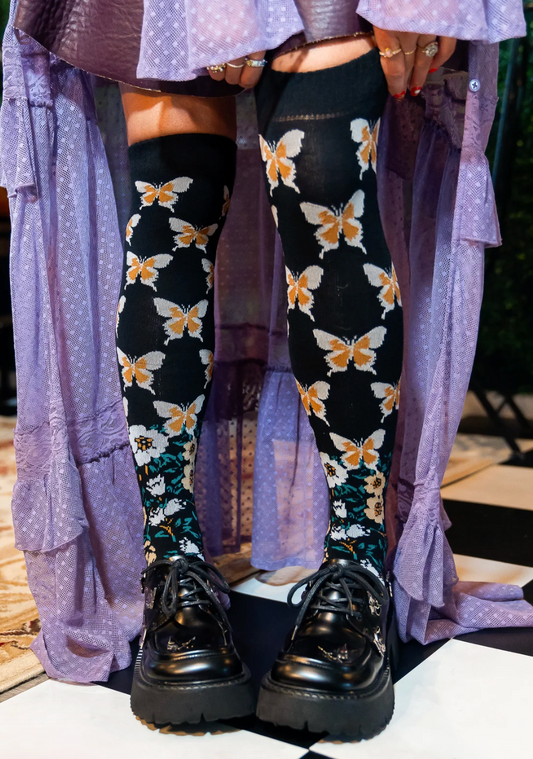 Cozy Butterscotch Knee High Socks