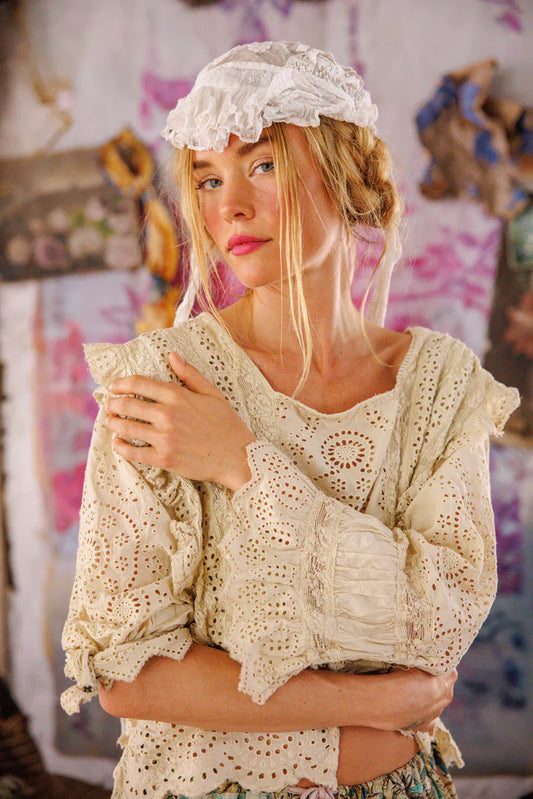 Eyelet Rosario Blouse in Moonlight 2159 by MPearl