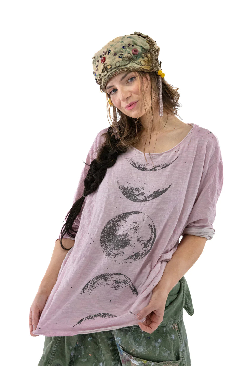 Cotton Jersey Master Of Time Phases Viggo T by Magnolia Pearl
