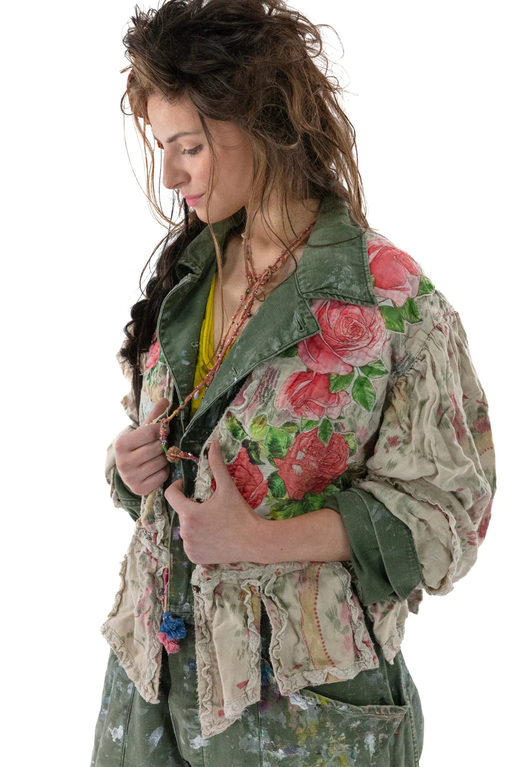 Floral Applique Monique Jacket by Magnolia Pearl