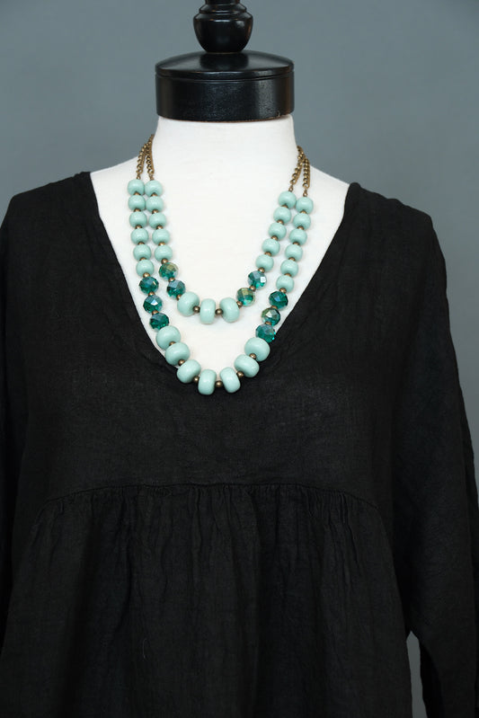 High Tide Necklace in Aqua