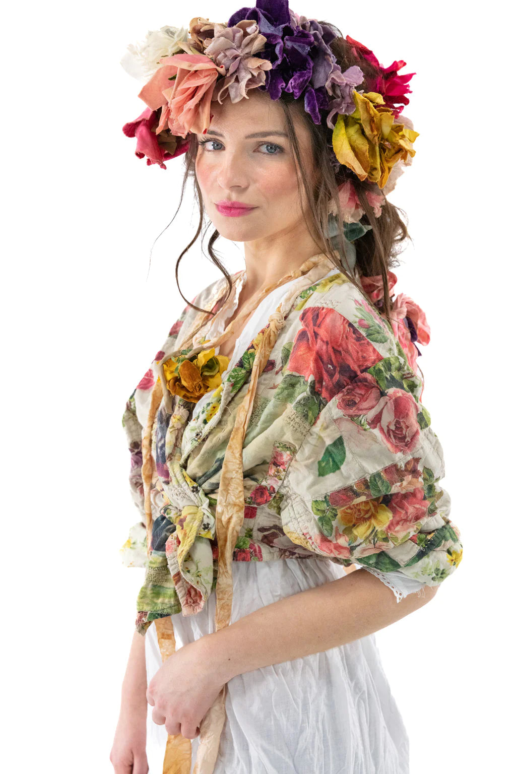 Floral Cropped Leni Jacket by Magnolia Pearl