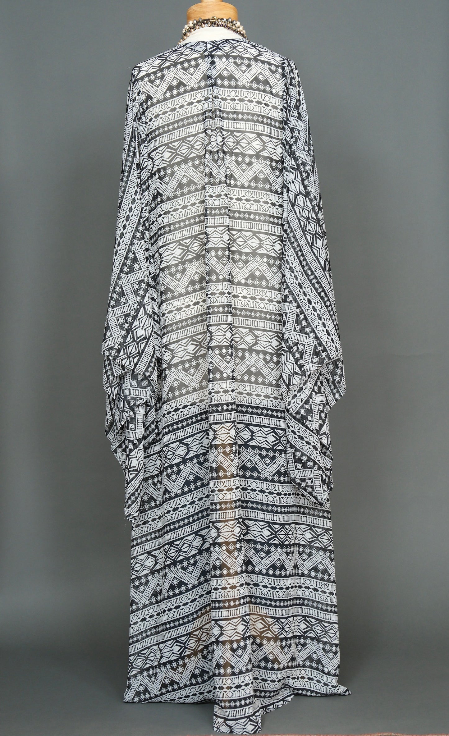 My Tribe in Black & White Kimono by Jennafer Grace