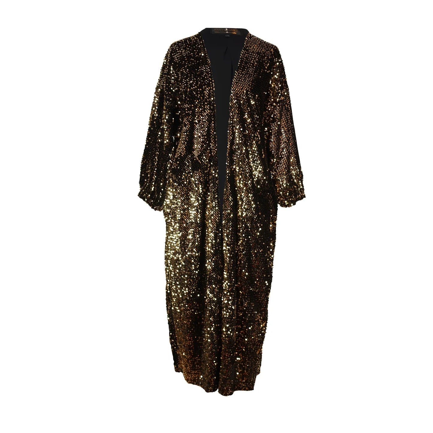 Gold Sequin Cocoon Jacket by Jennafer Grace