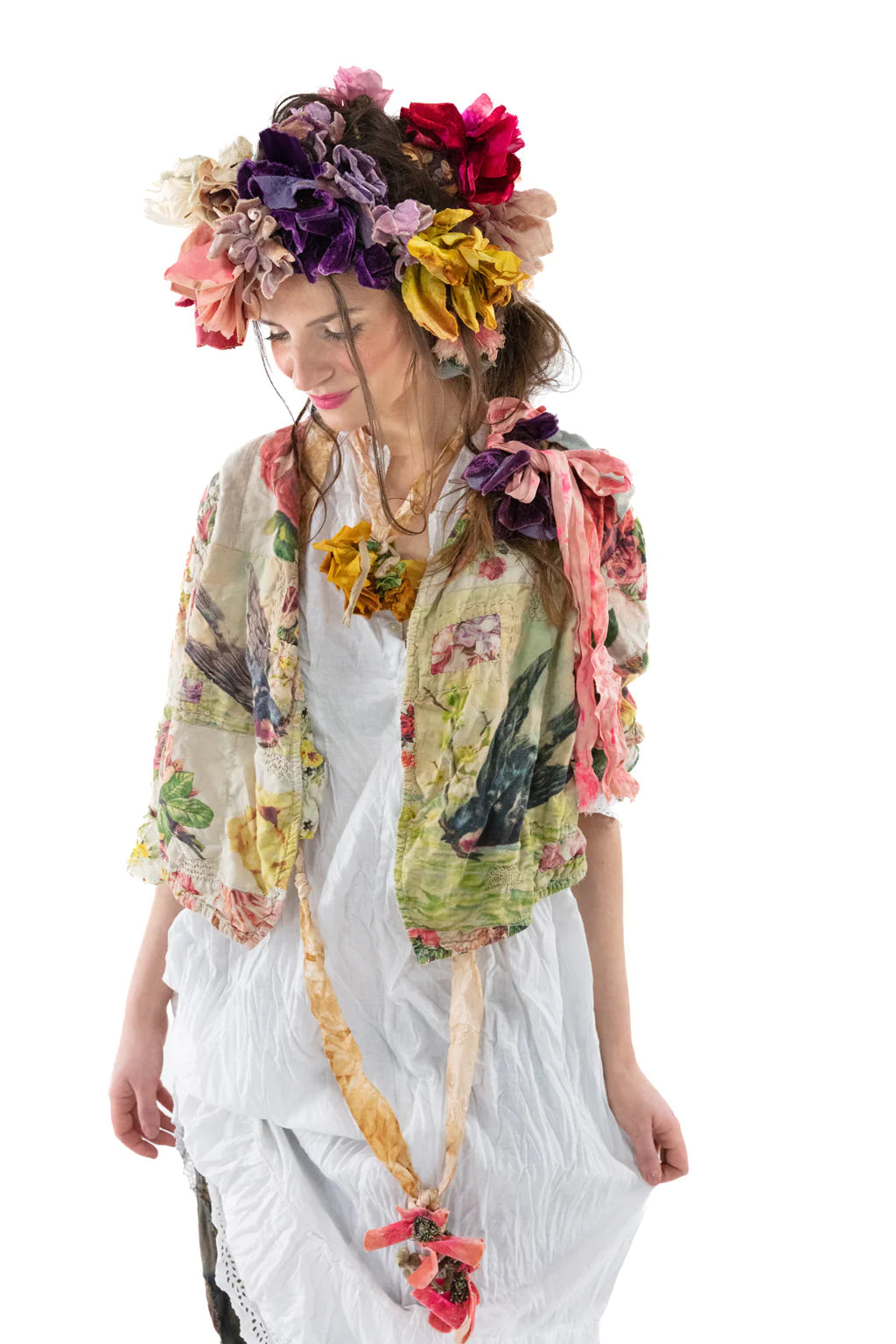Floral Cropped Leni Jacket by Magnolia Pearl