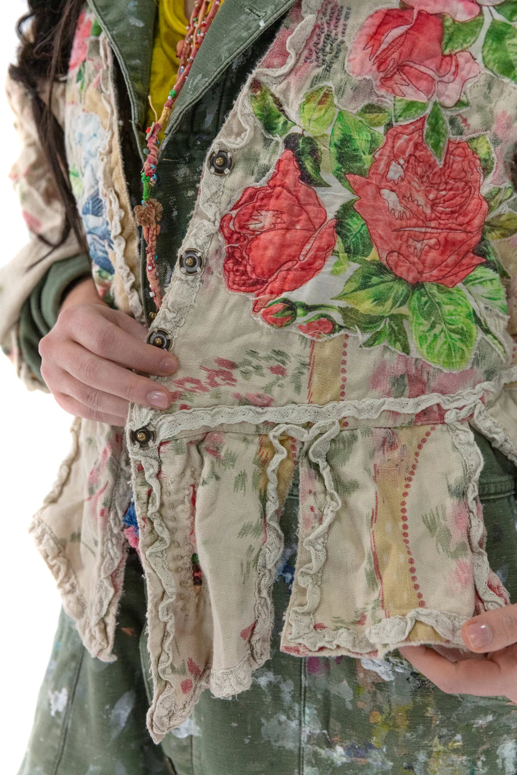 Floral Applique Monique Jacket by Magnolia Pearl
