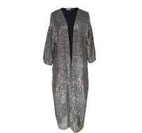 Moonstone Noir Sequin Cocoon Jacket by JGrace