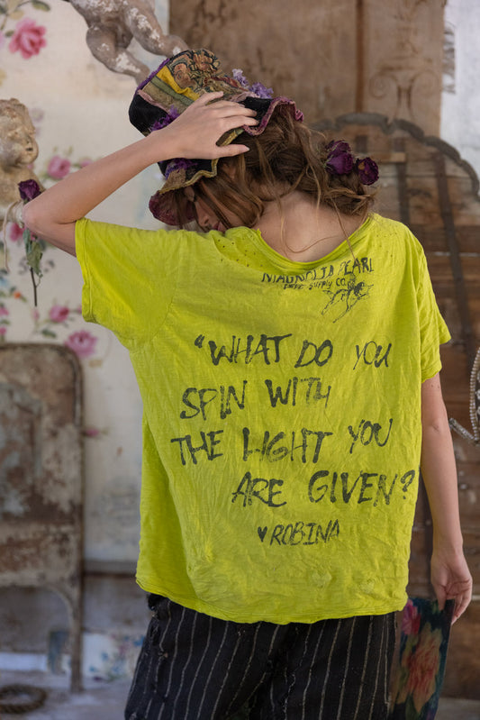 Venice Lover Butterfly Tee 2440 in Yellow Plum by MP