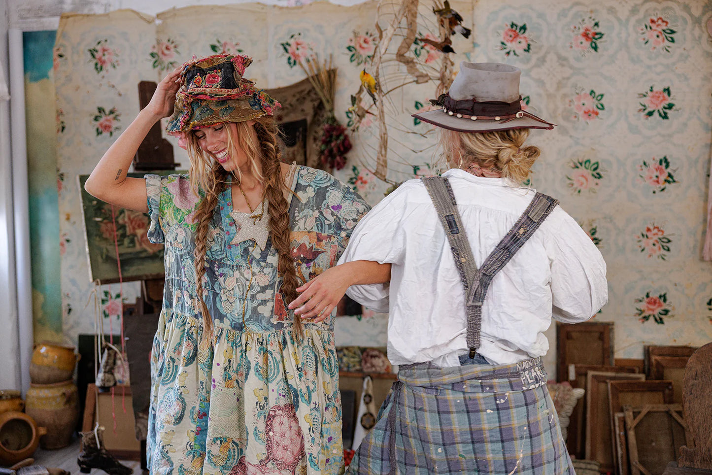 Applique Taigi Dress in Lily Pond 1253 by Magnolia Pearl