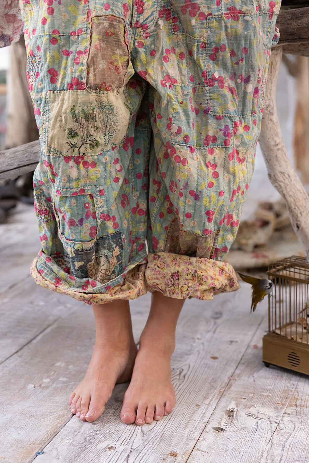 Quilted Love Overalls 138 in Cherry Blossom by Magnolia Pearl