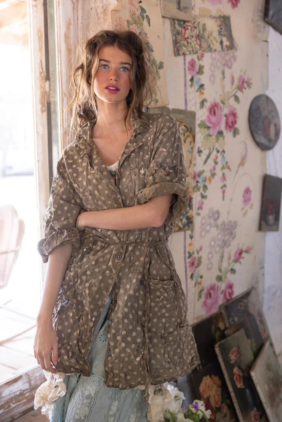 Marguerite Smock Dress in 1381 in Ember Glow by MP