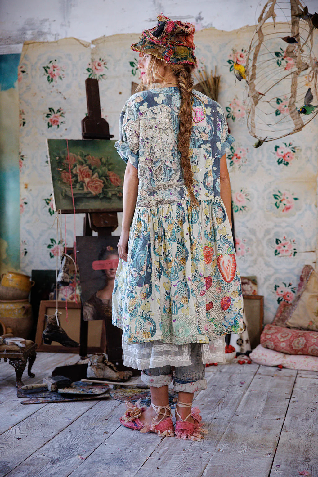 Applique Taigi Dress in Lily Pond 1253 by Magnolia Pearl