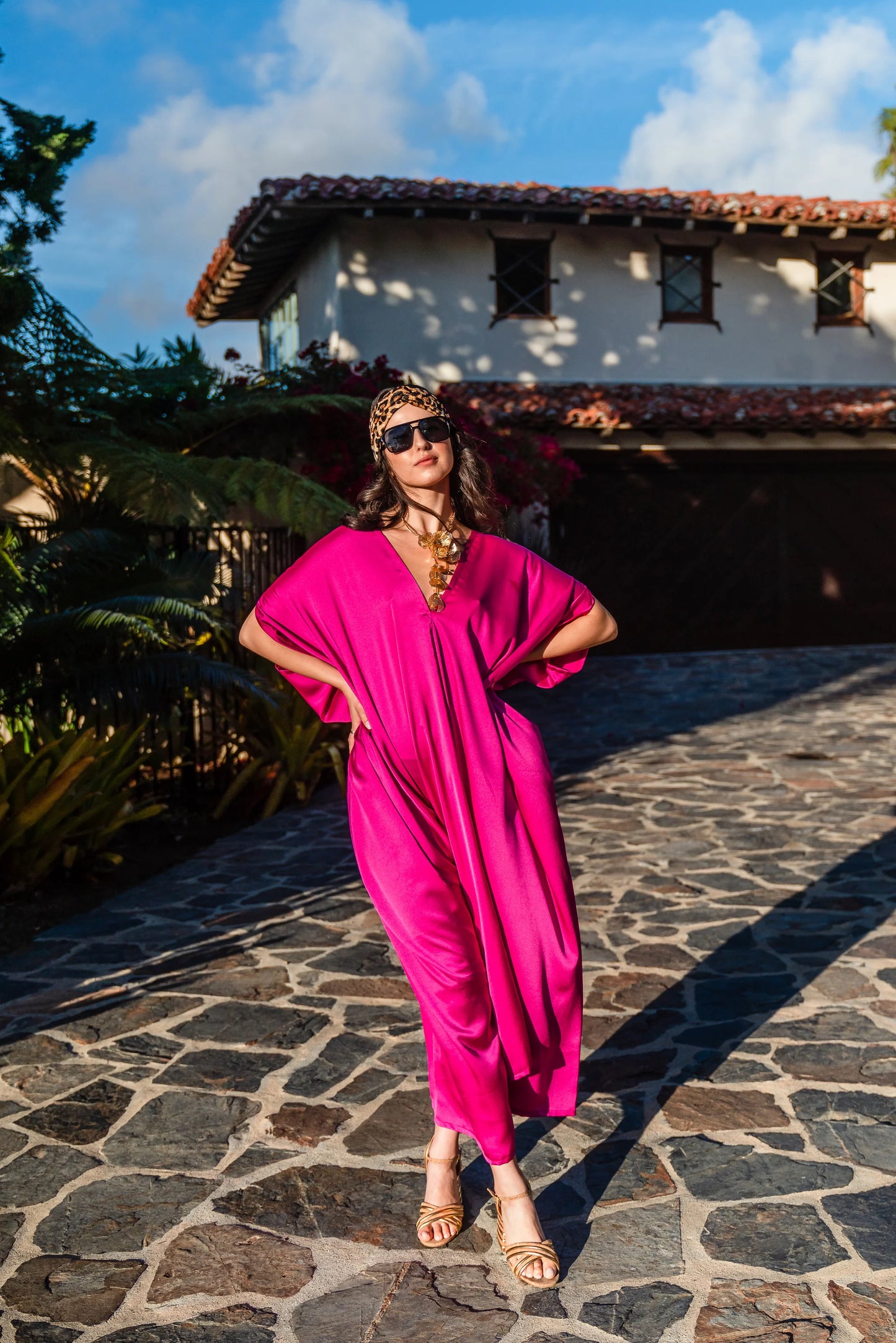 Ravissant Rouge Caftan by Jennafer Grace