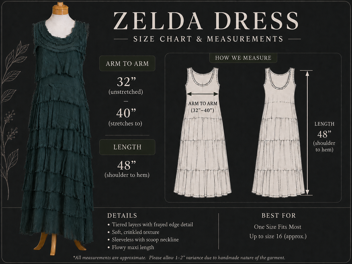 Zelda Petite Dress in Black