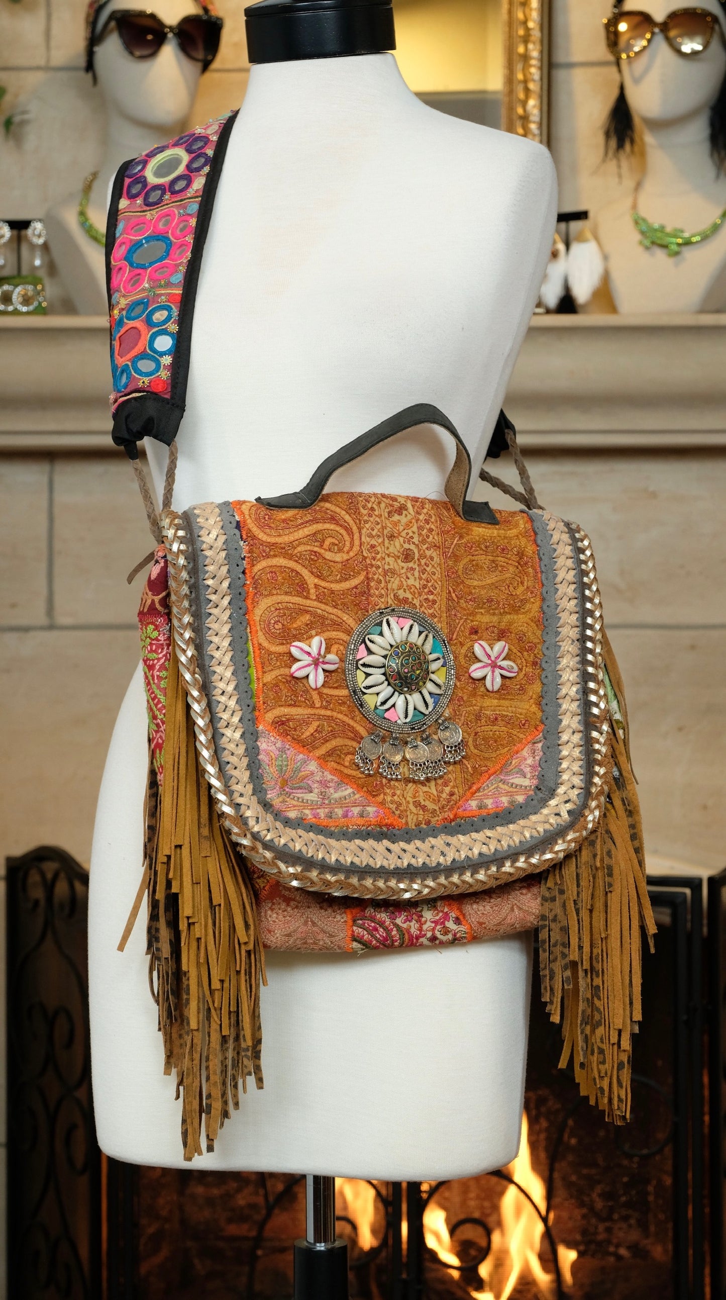 Fringe Bag in Mountain Sunset