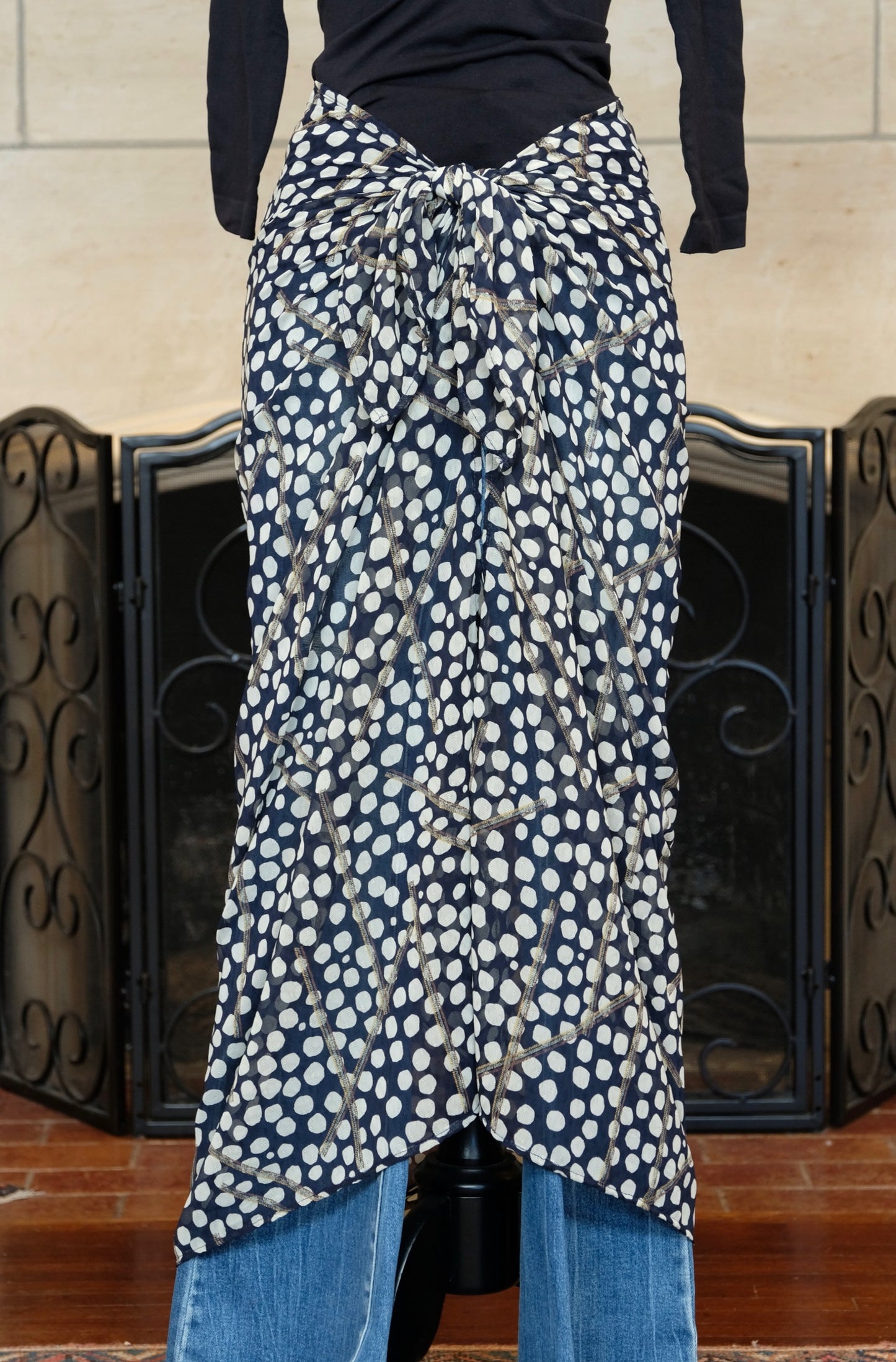 Midnight Dot Sarong