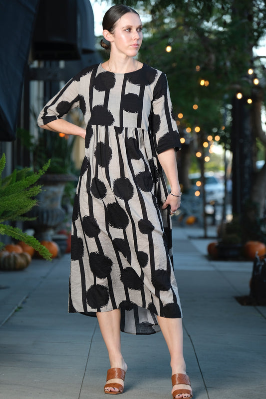 Black Nomad Dot Dress
