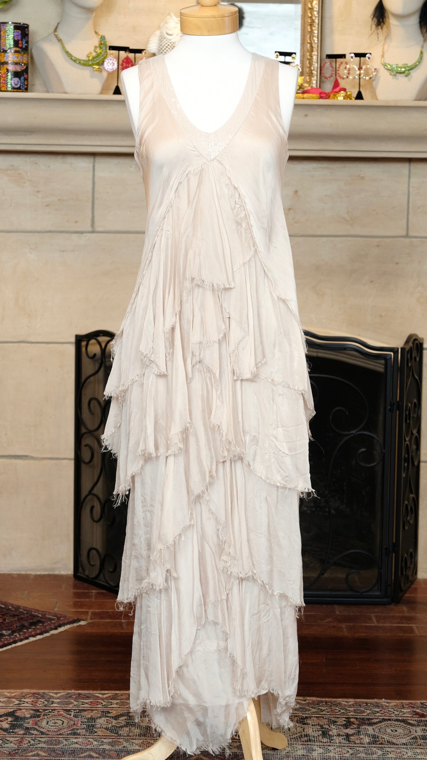 Gatsby Dress in Ivory