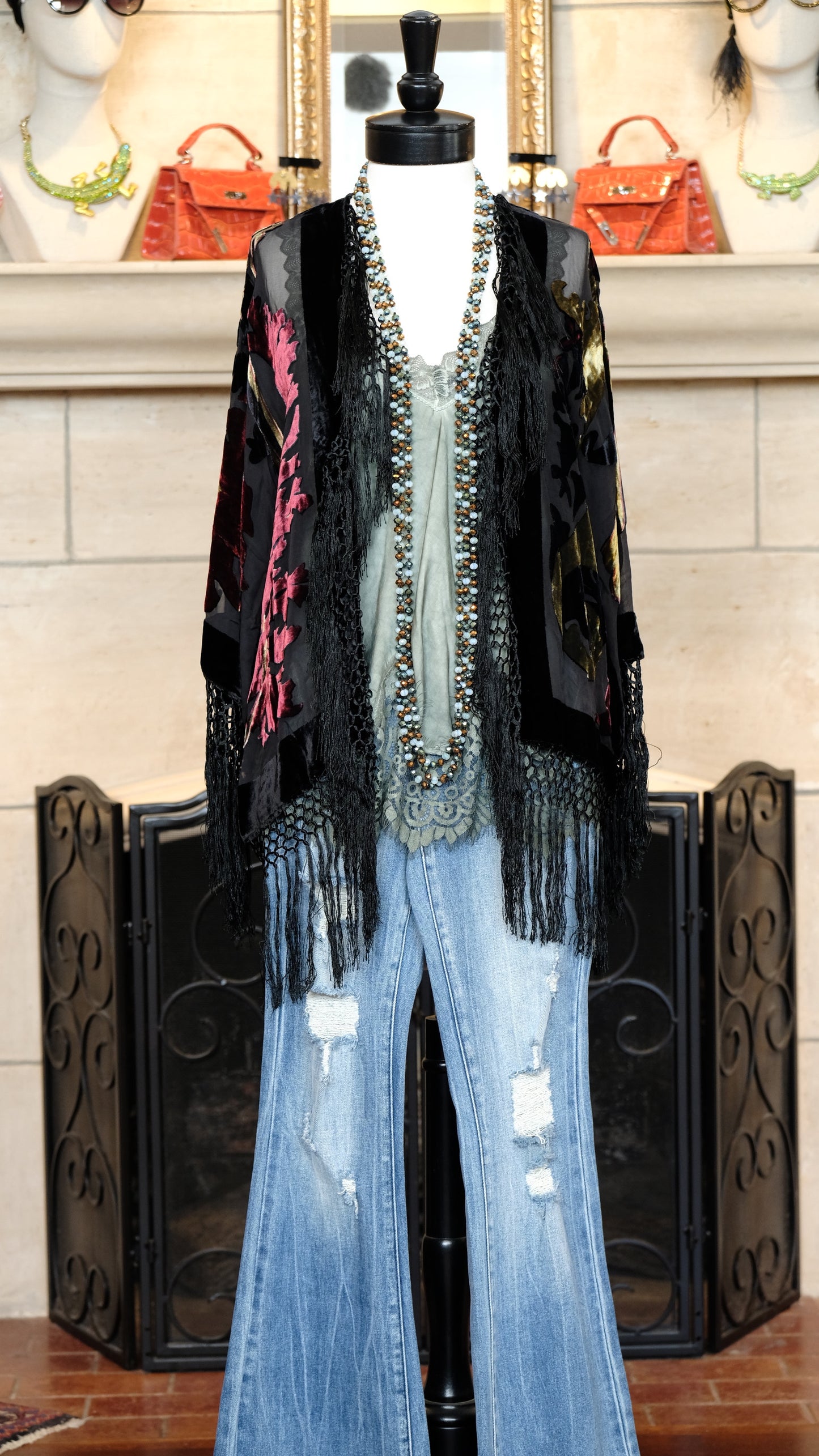 Garden of Good & Evil Velvet Duster
