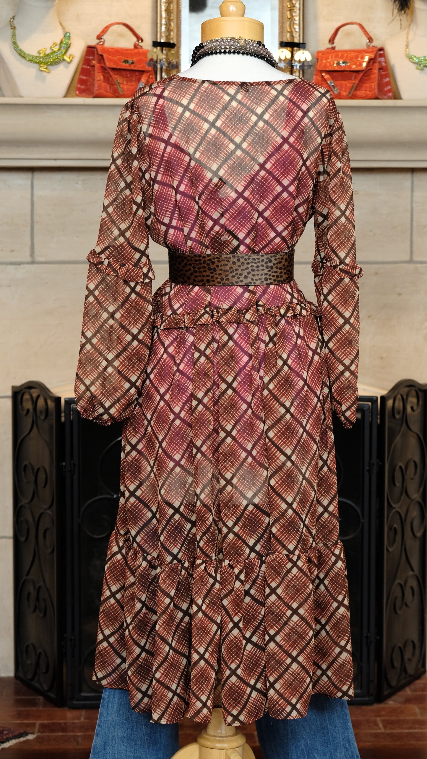 London Dress in London Calling Plaid