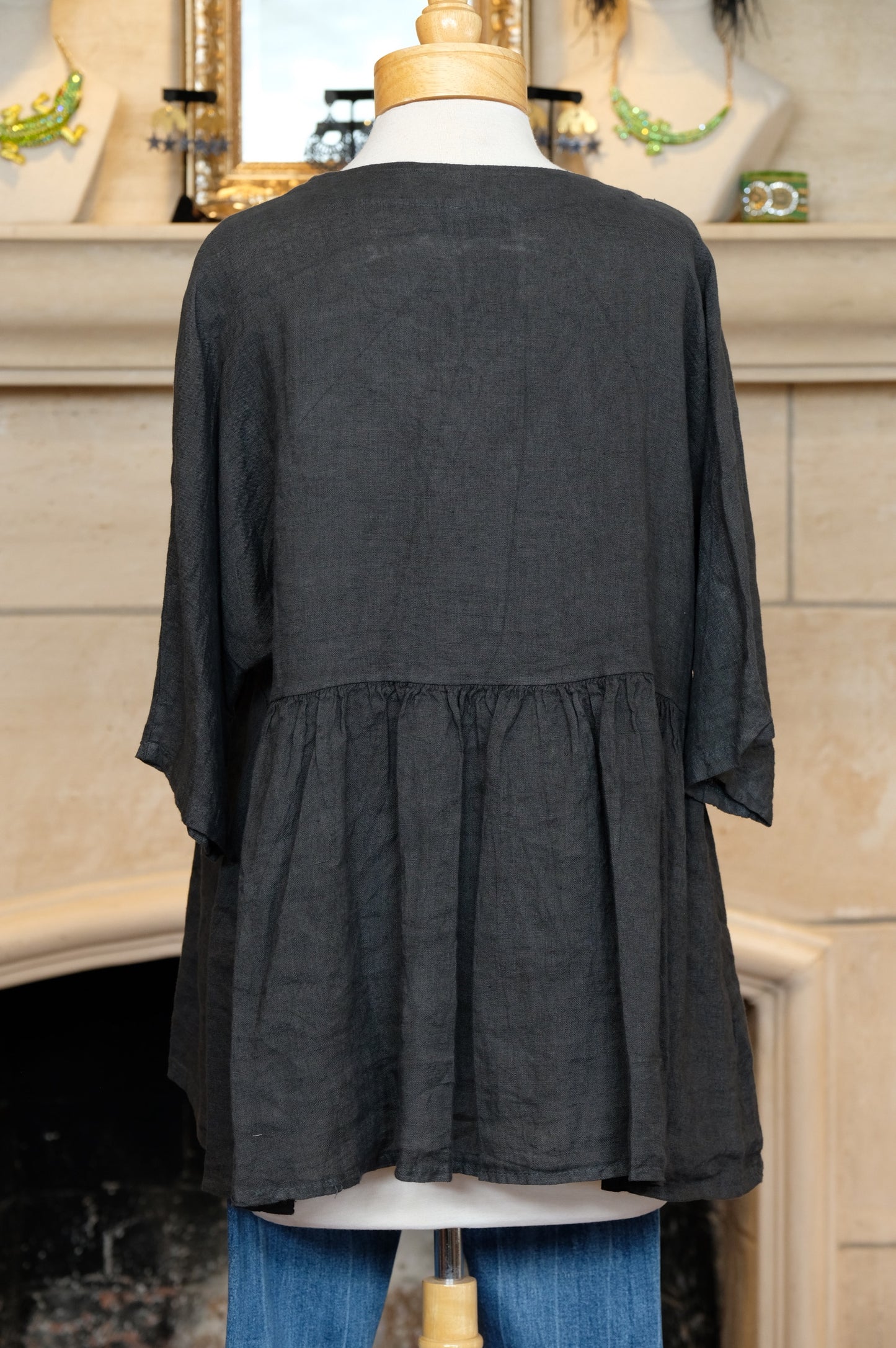 Ava Top in Charcoal