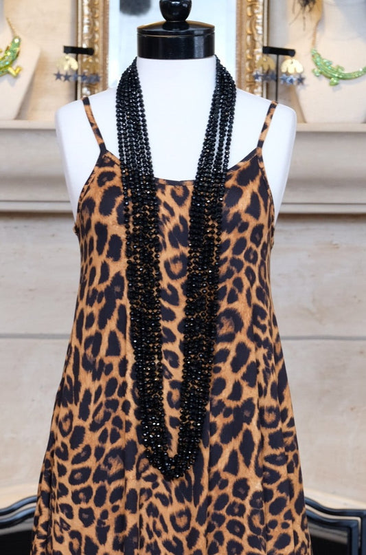 Inky Black Crystal Strand